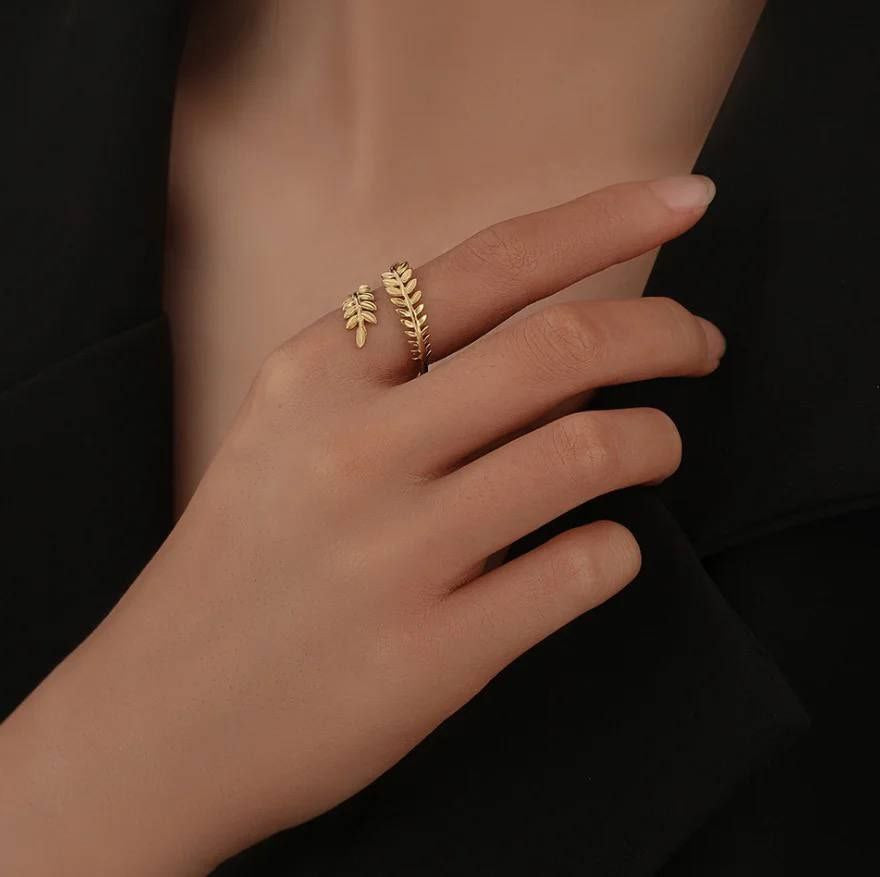 Elegant Pure Stainless Steel Gold Jewelry Set S1