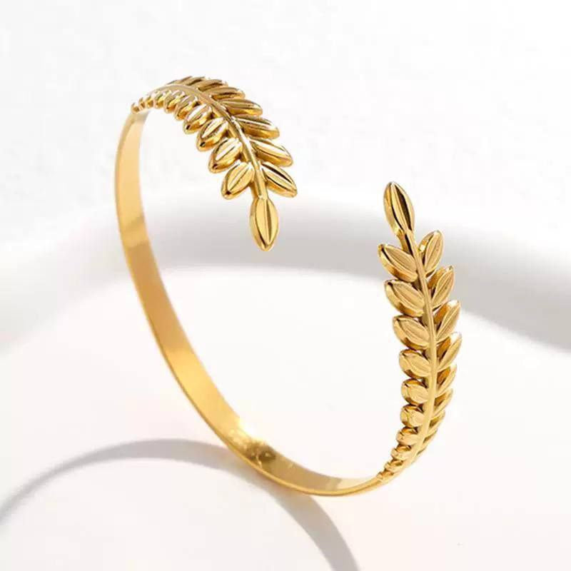 Elegant Pure Stainless Steel Gold Jewelry Set S1