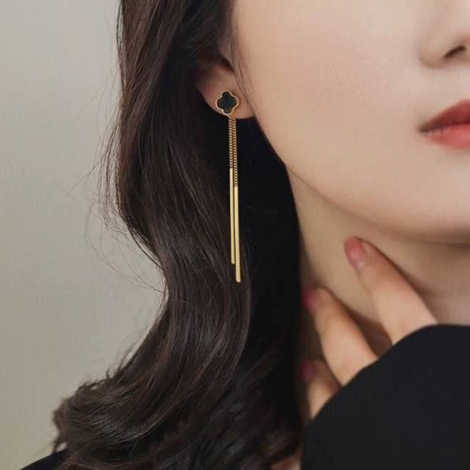 Gold Heart Stainless Steel Earrings S1