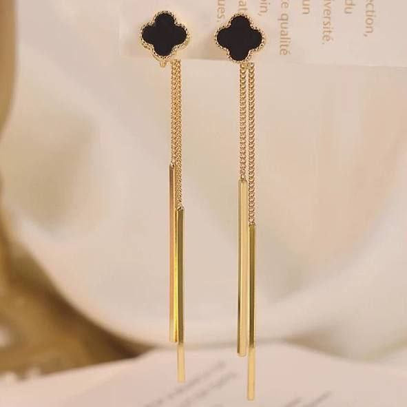 Gold Heart Stainless Steel Earrings S1