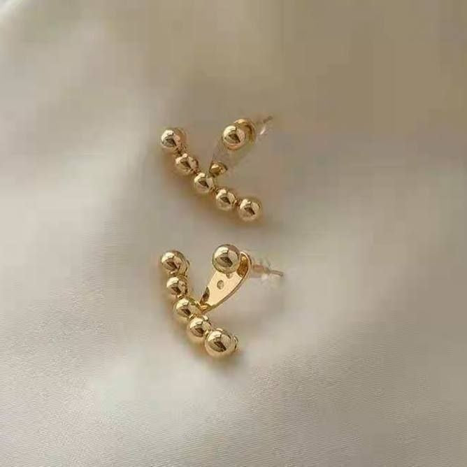 Gold Heart Stainless Steel Earrings S1