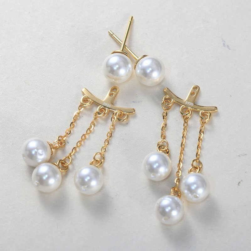 Gold Heart Stainless Steel Earrings simple S1