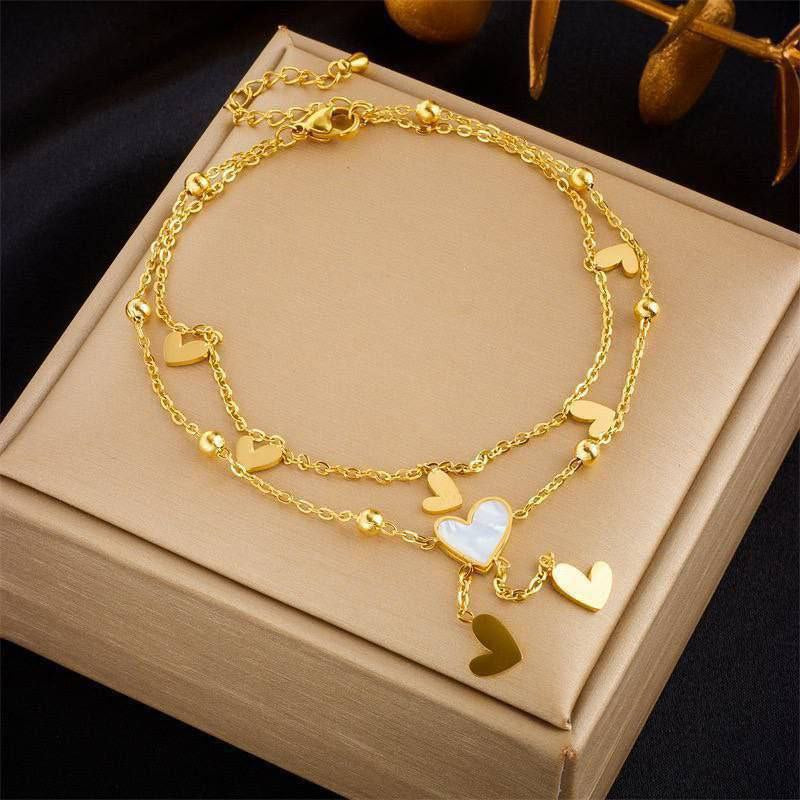 Gold Stainless Steel Anklet S1