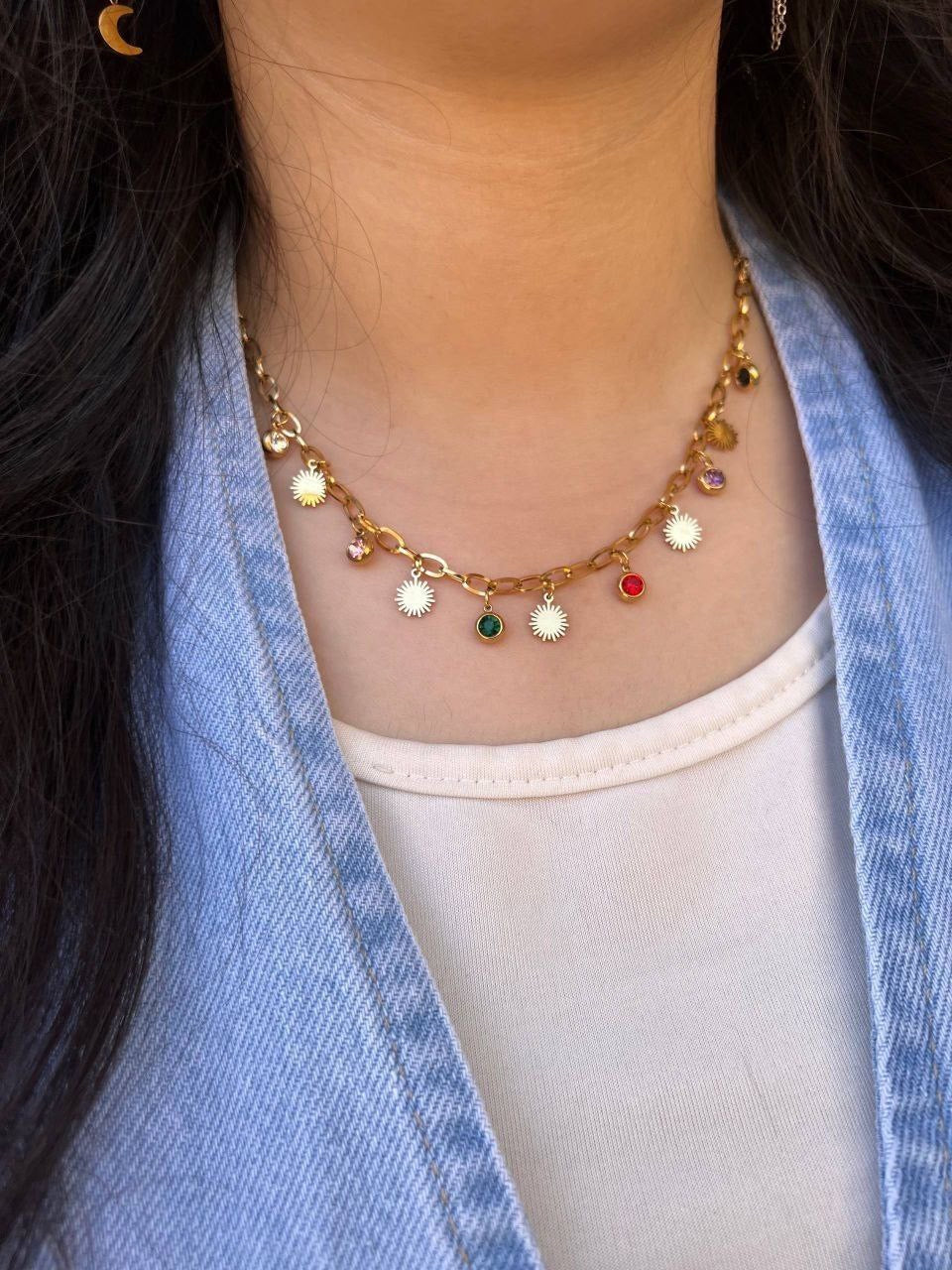 Cute Moon Necklace – Pure 316 Stainless Steel S1