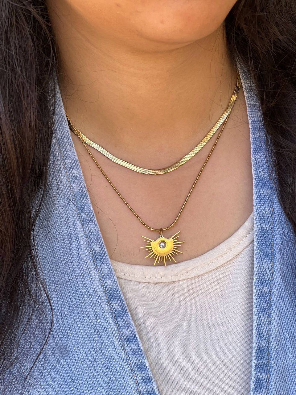 Double Layer Necklace – Pure 316 Stainless Steel S1