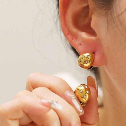 Double-Face Stud Earring – Pure 316 Stainless Steel S1