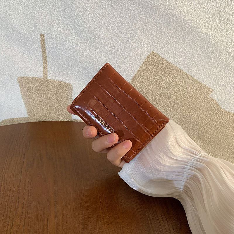 Chic Mini Leather Wallet S1  code:1686