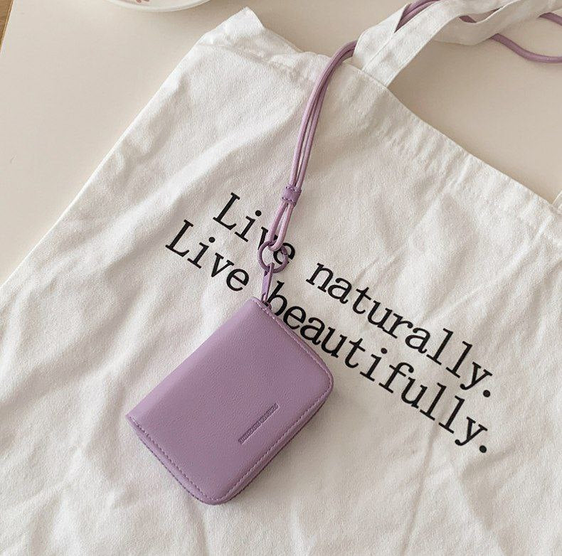 Infinity One-Zipper Wallet with Keychain & Neck Strap S1