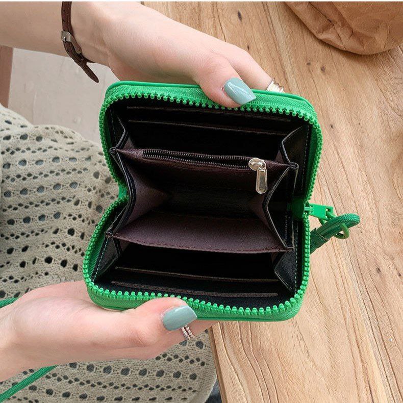 Infinity One-Zipper Wallet with Keychain & Neck Strap S1