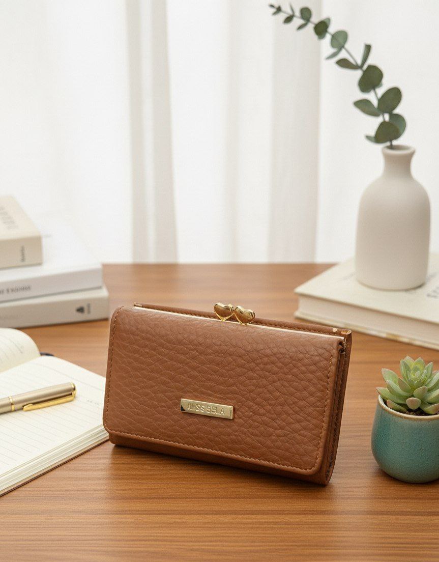 Medium Wallet with Snap – Premium Leather Finish S1    code:R90