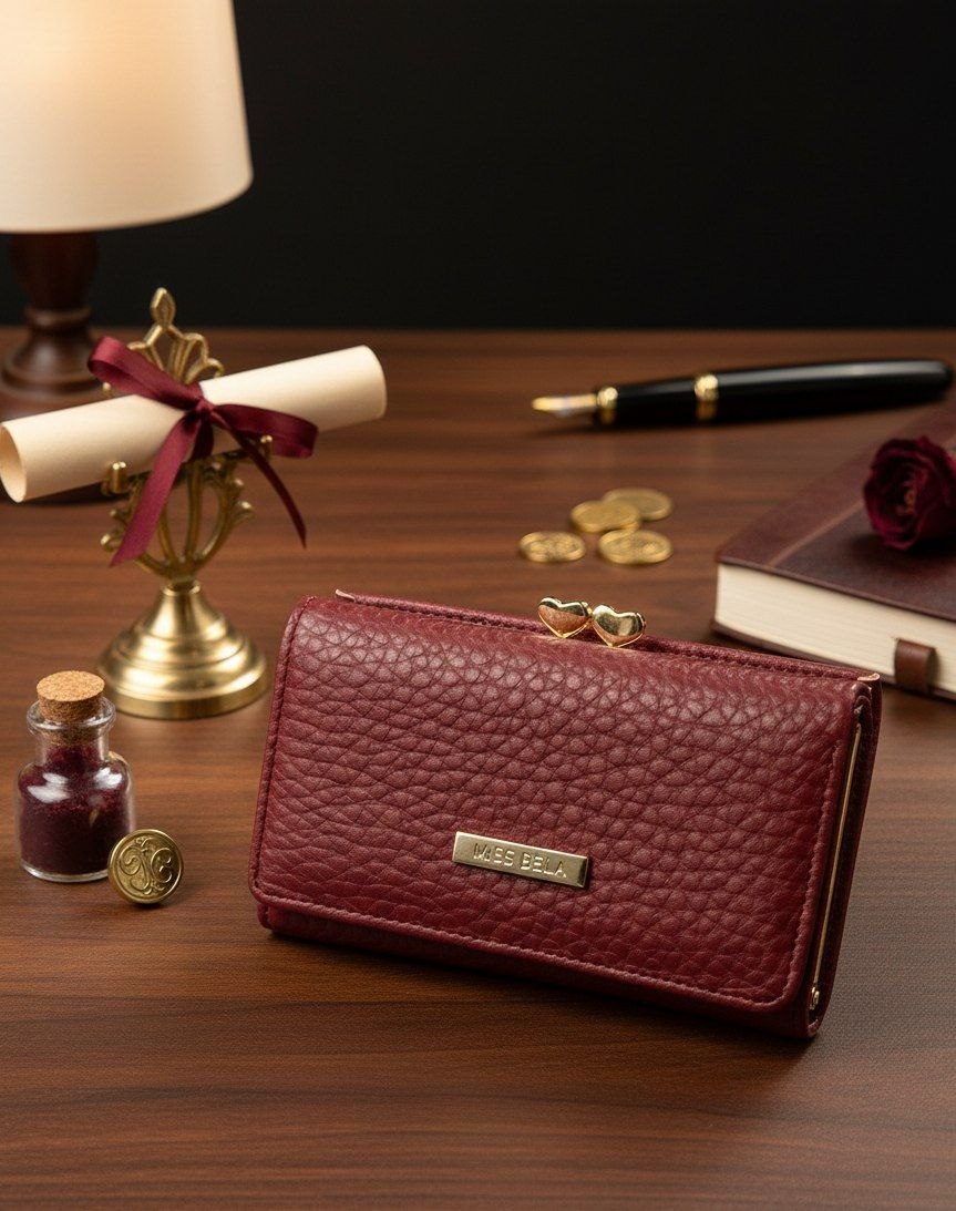 Medium Wallet with Snap – Premium Leather Finish S1    code:R90