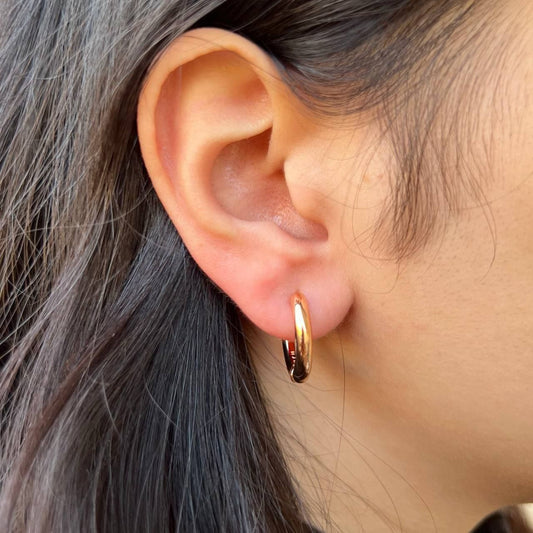 Gold Plated Stud Earrings – Chinese Gold (Pair) S1