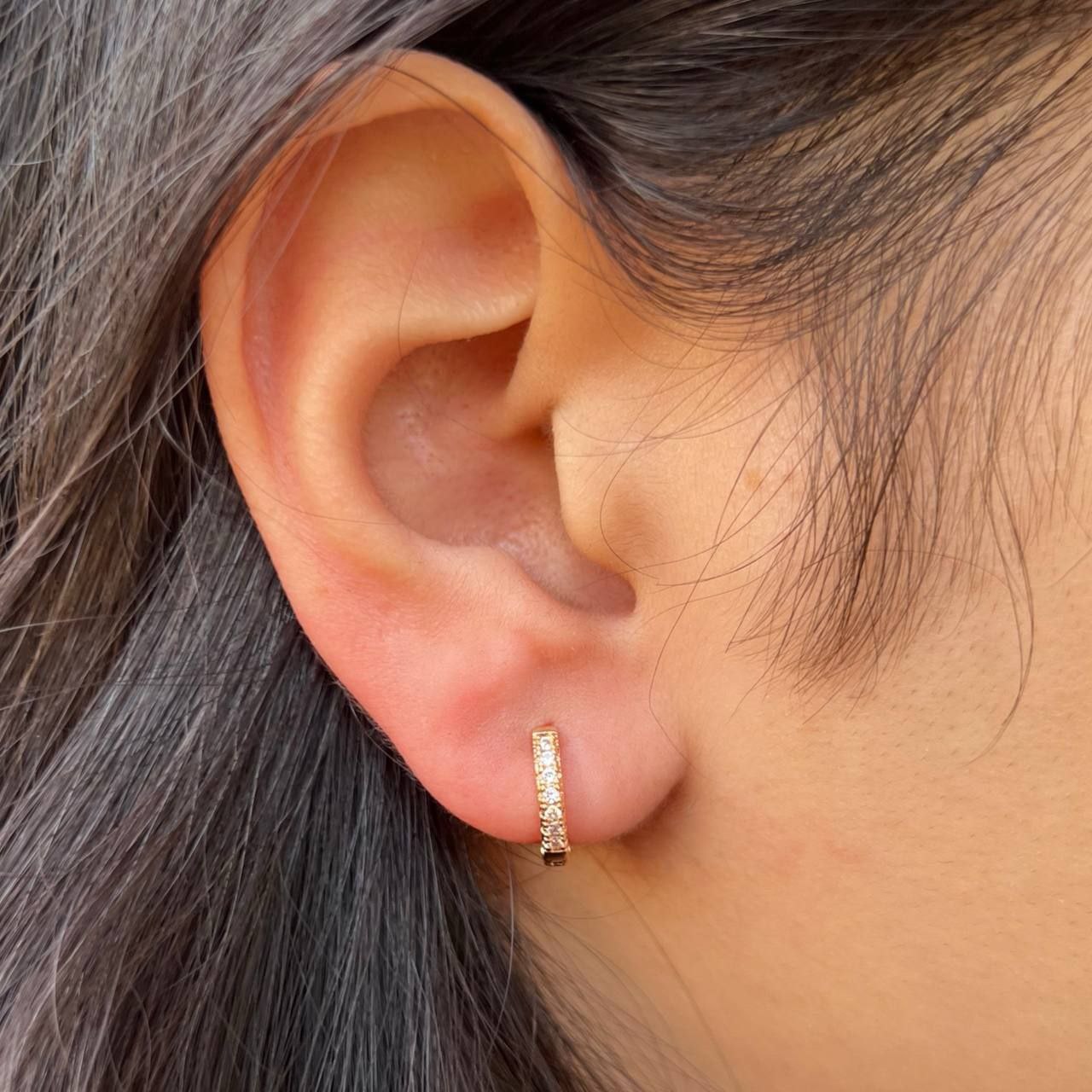 Gold Plated Stud Earrings – Chinese Gold (Pair) S1