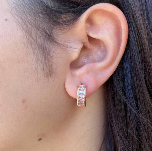 Gold Plated Stud Earrings – Chinese Gold (Pair) S1