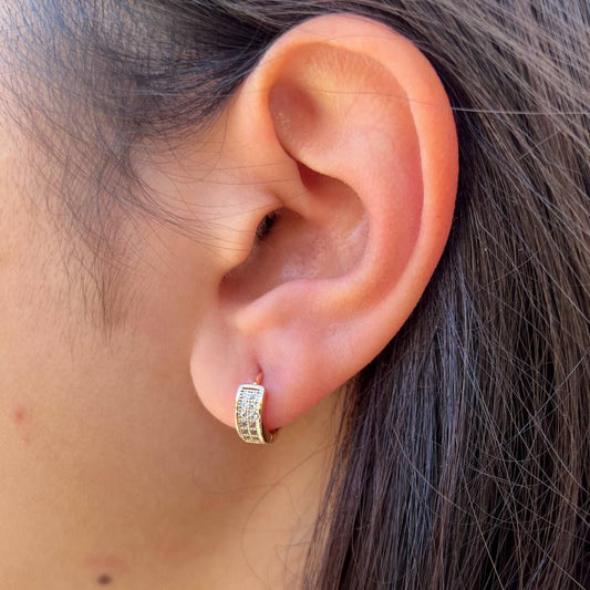 Gold Plated Stud Earrings – Chinese Gold (Pair) S1