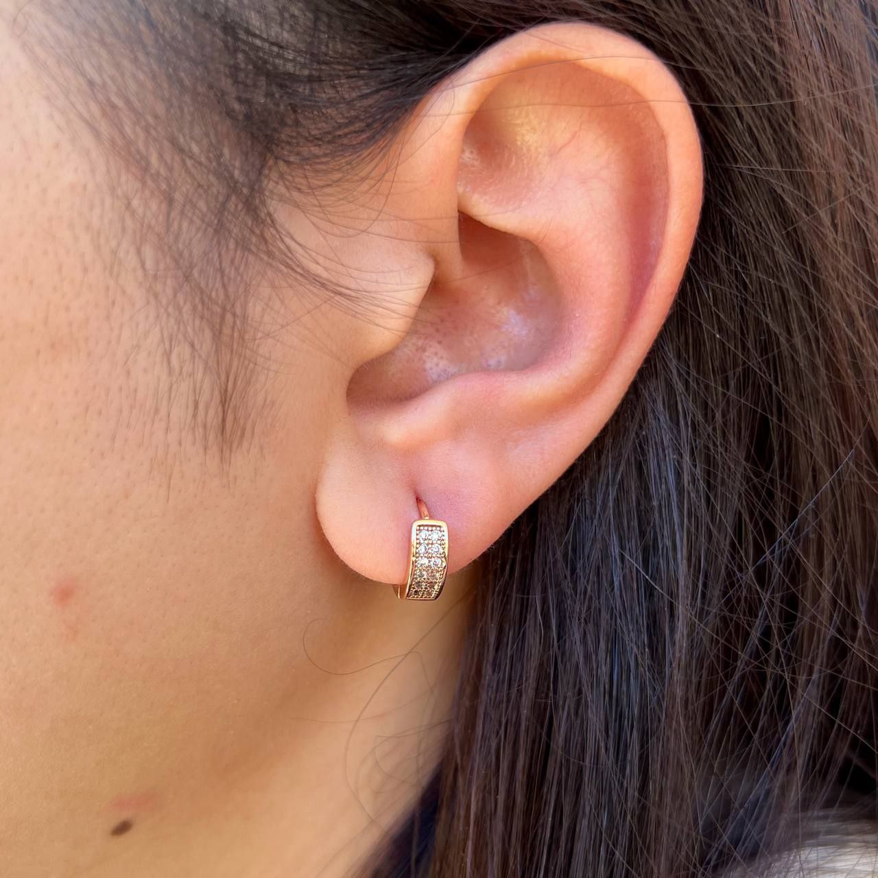 Gold Plated Stud Earrings – Chinese Gold (Pair) S1