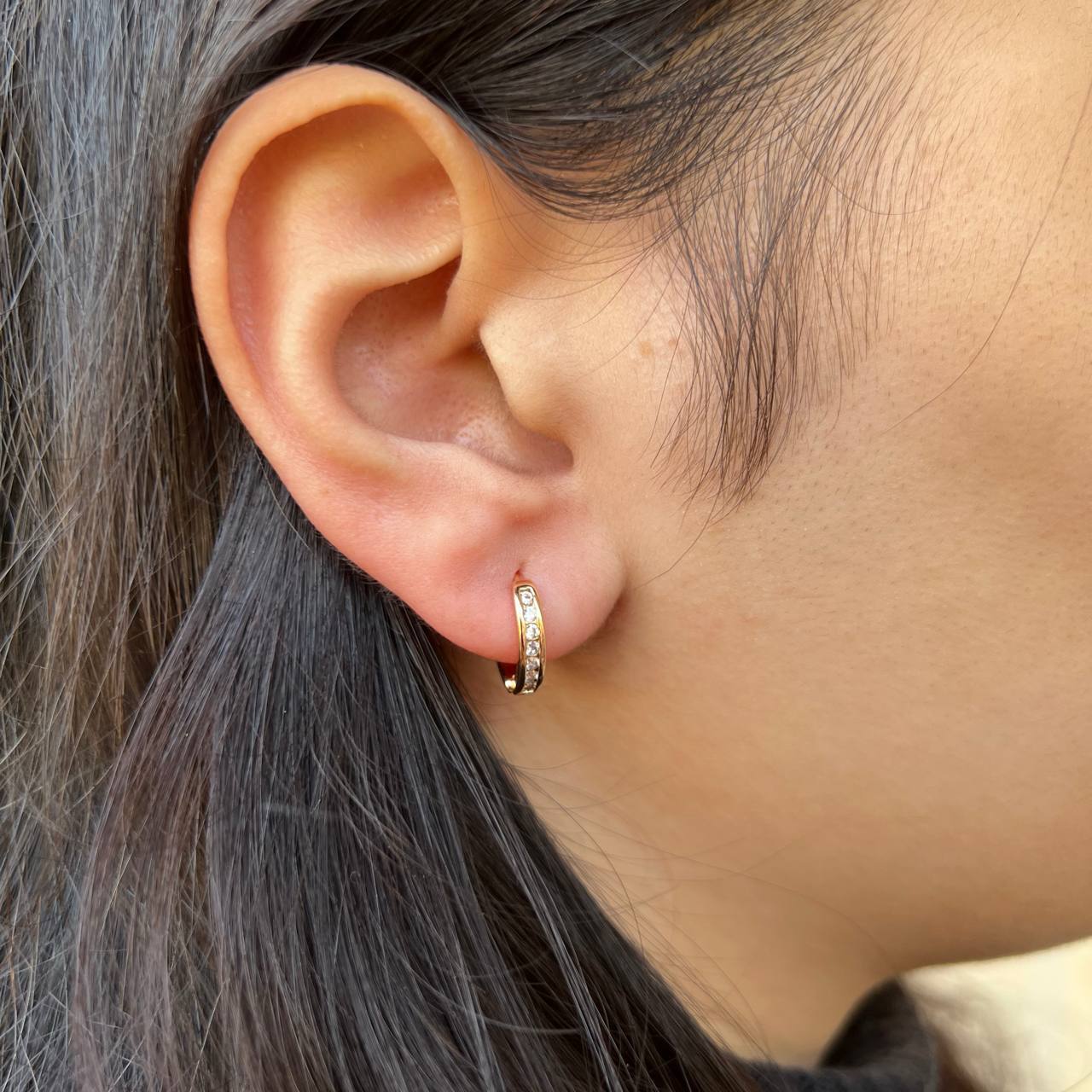 Gold Plated Stud Earrings – Chinese Gold (Pair) S1