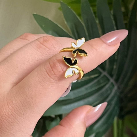 Pure 316 Stainless Steel Ring – Heavy Quality, Real Gold Plated S1