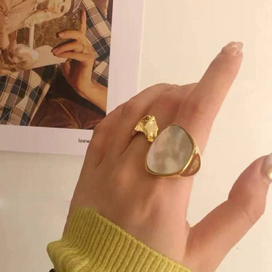 Pure 316 Stainless Steel Ring – Heavy Quality, Real Gold Plated S1