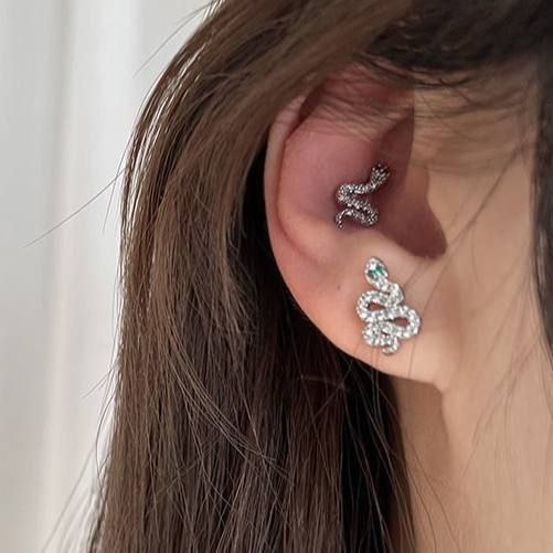 Bar Back Piercing – Pure 316 Stainless Steel with Zircon Stones S1