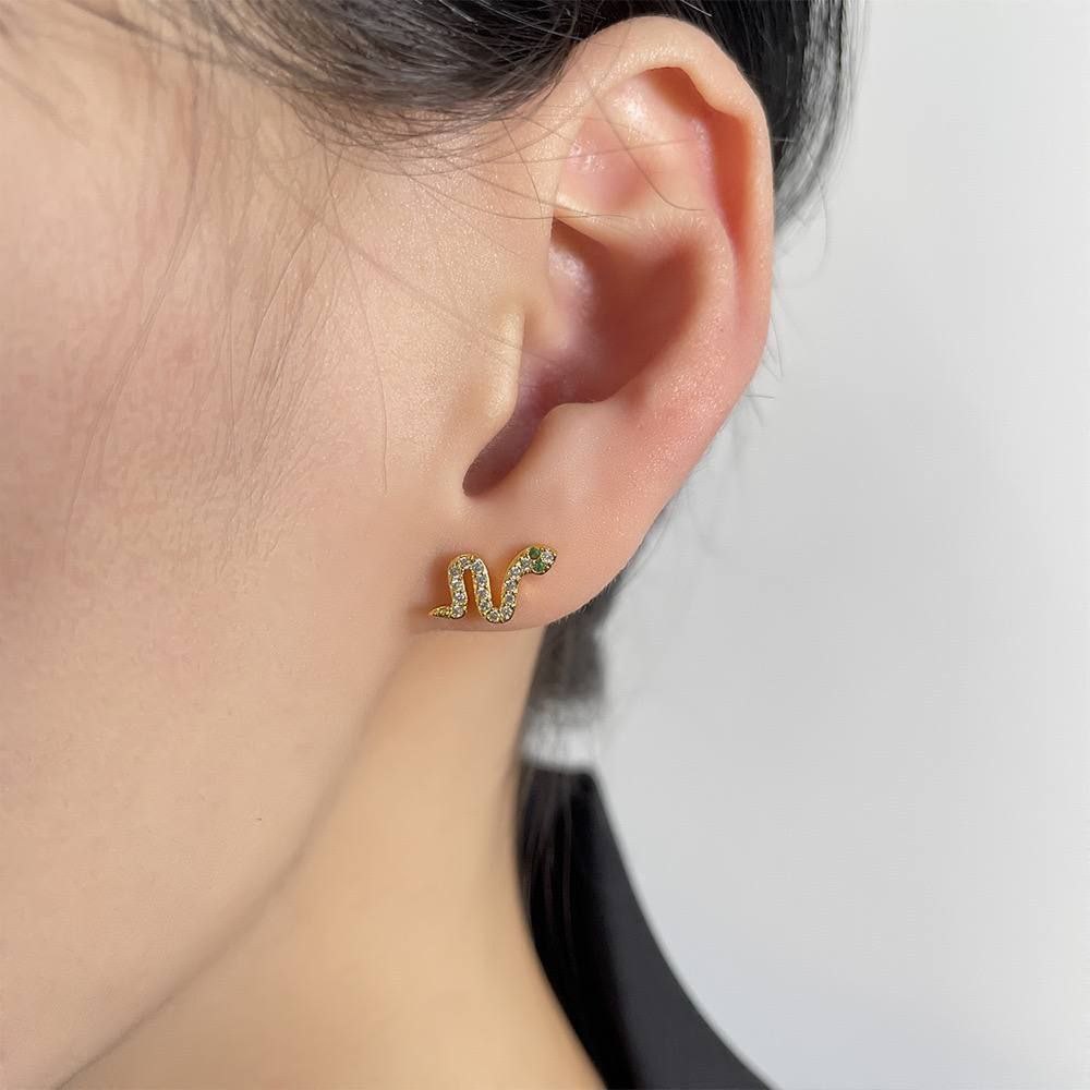 Bar Back Piercing – Pure 316 Stainless Steel with Zircon Stones S1