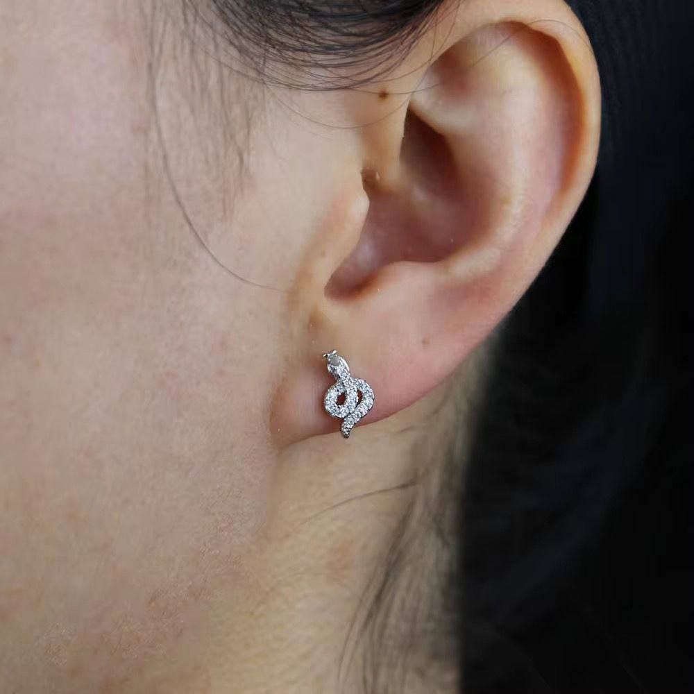 Bar Back Piercing – Pure 316 Stainless Steel with Zircon Stones S1