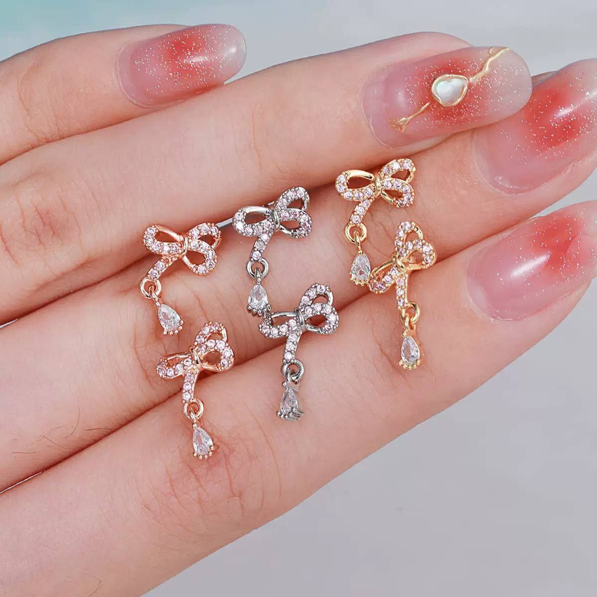 Bar Back Piercing – Pure 316 Stainless Steel with Zircon Stones S1