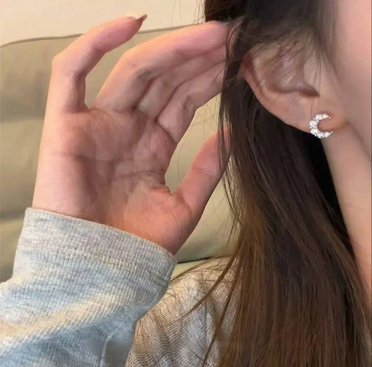 Bar Back Piercing – Pure 316 Stainless Steel with Zircon Stones S1