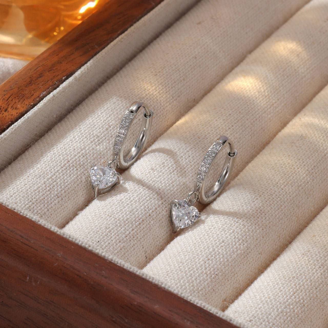 Bar Stud Piercing – Pure 316 Stainless Steel with Colored Zircon Stones S1