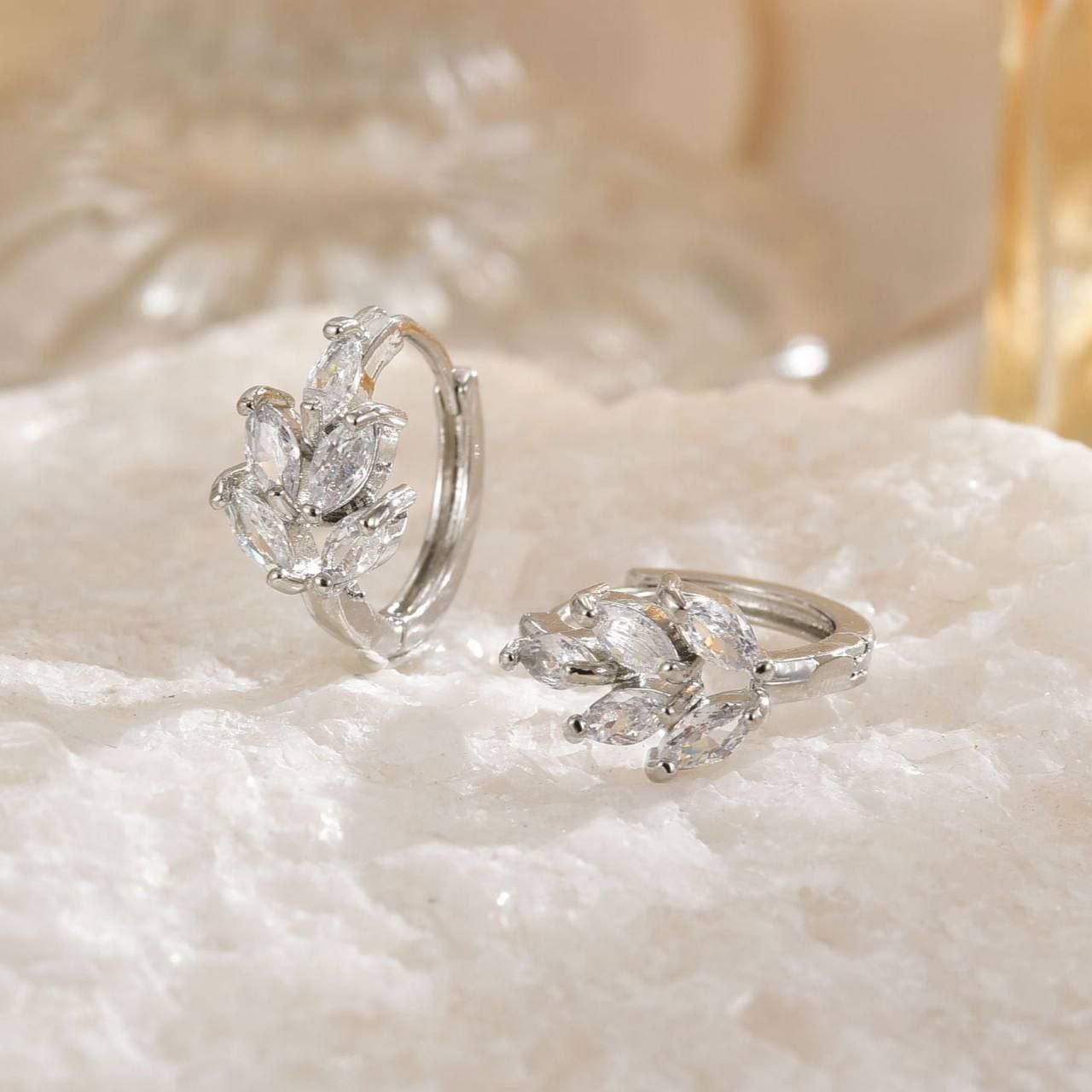 Bar Stud Piercing – Pure 316 Stainless Steel with Colored Zircon Stones S1