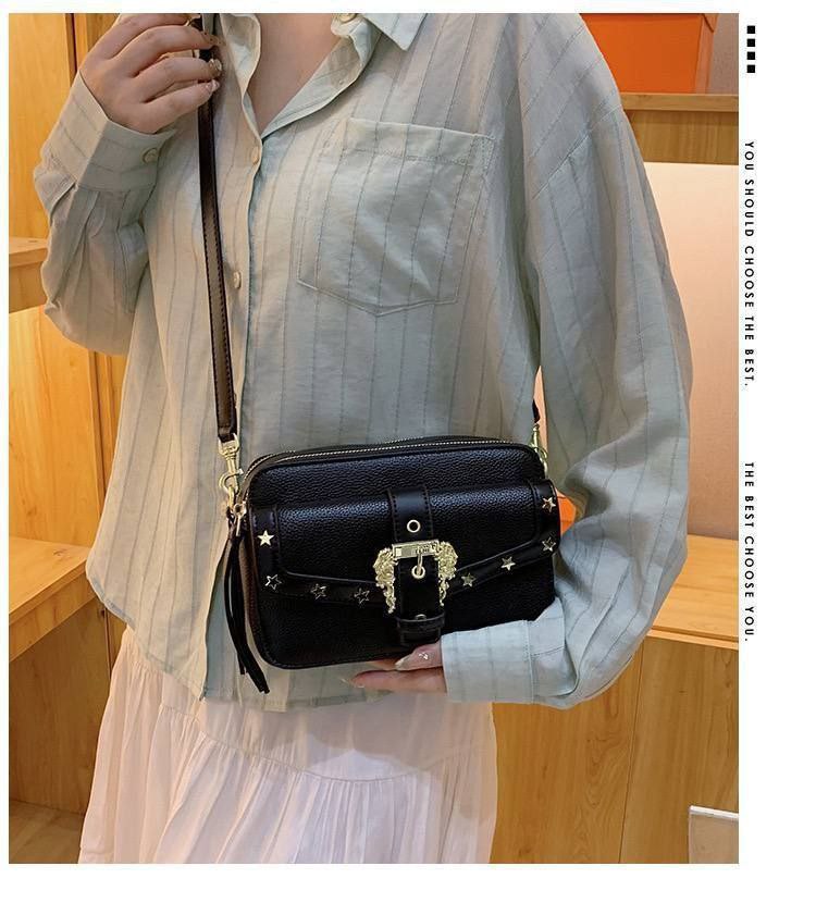 VERSACE Box Crossbody Bag – Imported Leather – Made in Italy S1         Code : 1278