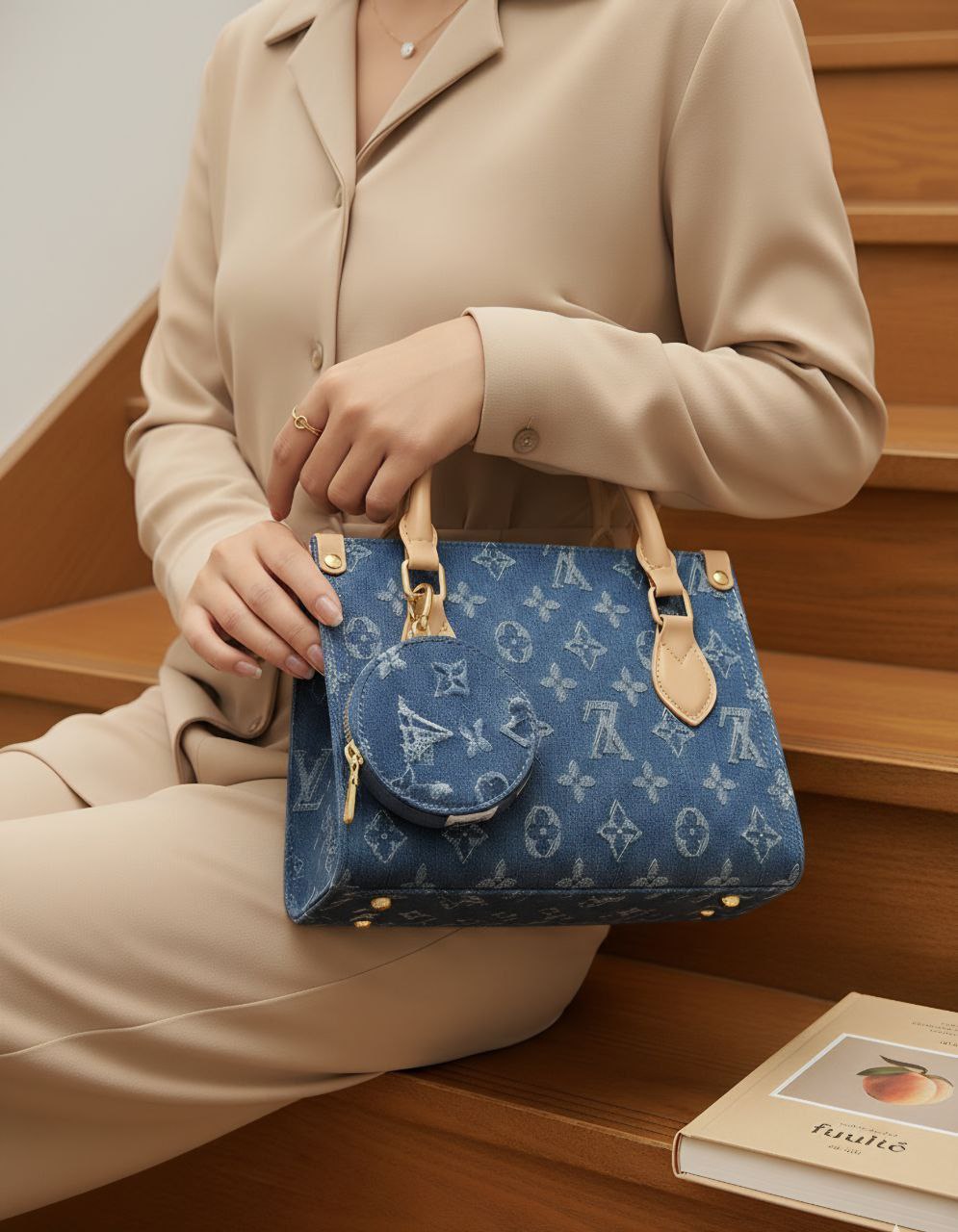 LV French Denim Crossbody Bag S1        Code : 1668