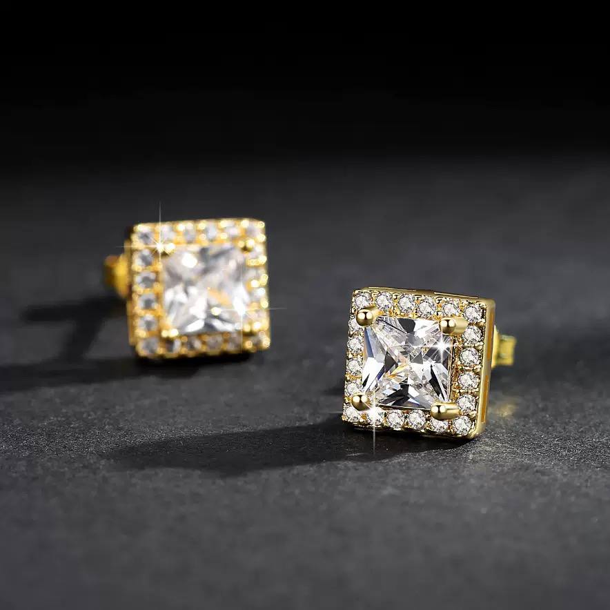 Zircona Luxe Hoop – Mini Zircon Chinese Gold Earring S1