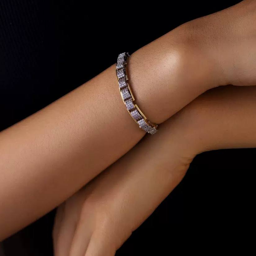 Lazurde Inspired Zircon Bracelet – Gold Plated Elegant Design S1