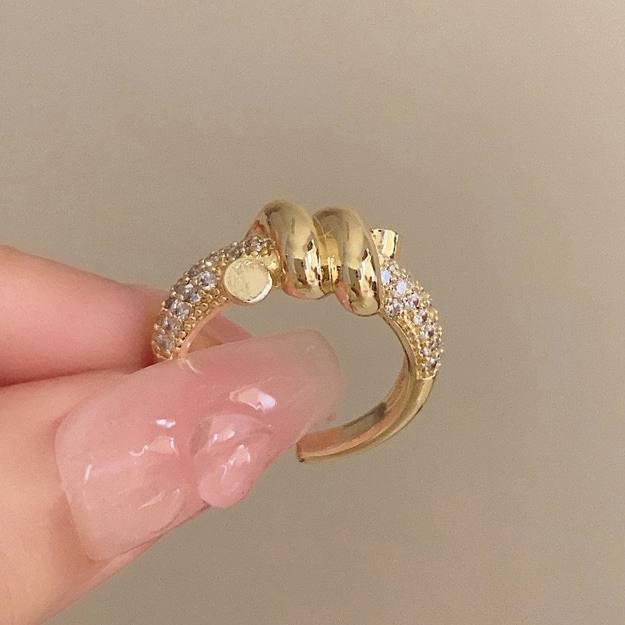 Zircona Classic Ring – Chinese Gold Free Size Zircon Ring S1