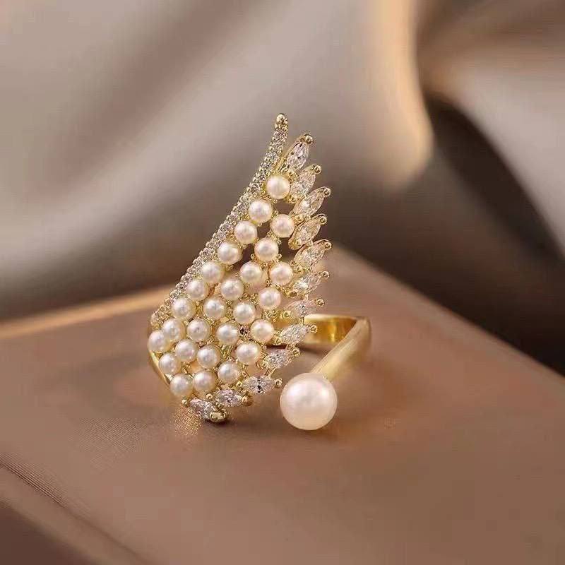 Gold Plated Zircon Ring – Free Size S1