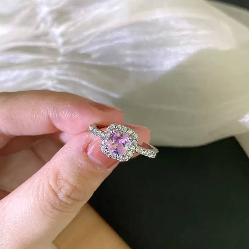 Pandora Square Ring – Infinity Design with Zircon Stones – Chinese Gold | Free Size S1