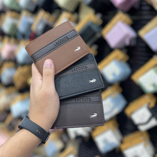 LACOSTE Men’s Leather Wallet – Premium Quality S1