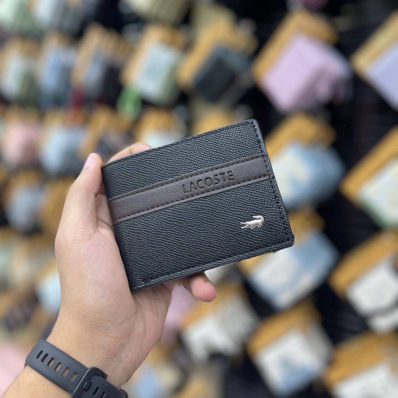 LACOSTE Men’s Leather Wallet – Premium Quality S1
