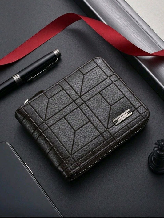 Men’s Zipper Leather Wallet – Elegant Design & Smart Organization S1