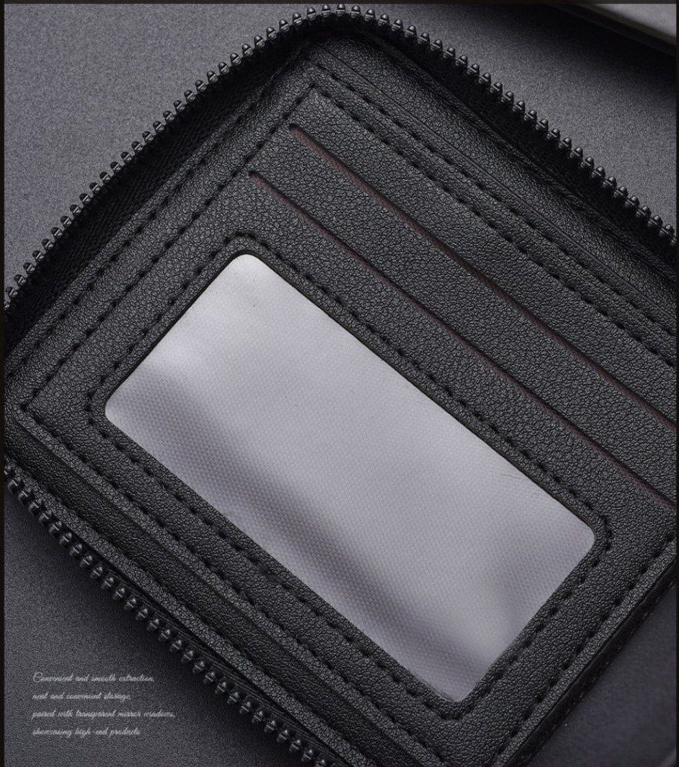 Men’s Zipper Leather Wallet – Elegant Design & Smart Organization S1