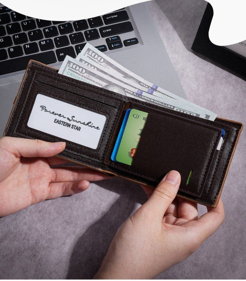 Compact Men’s Leather Wallet – Premium Quality & Smart Design S1
