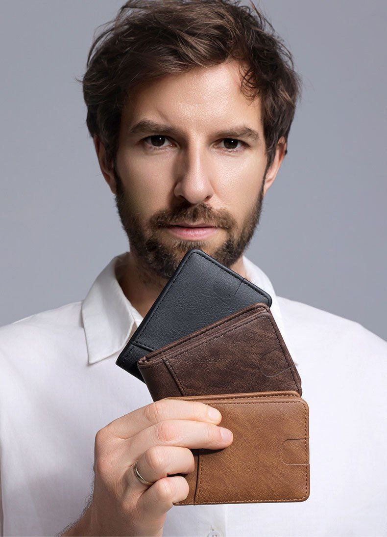Compact Men’s Leather Wallet – Premium Quality & Smart Design S1