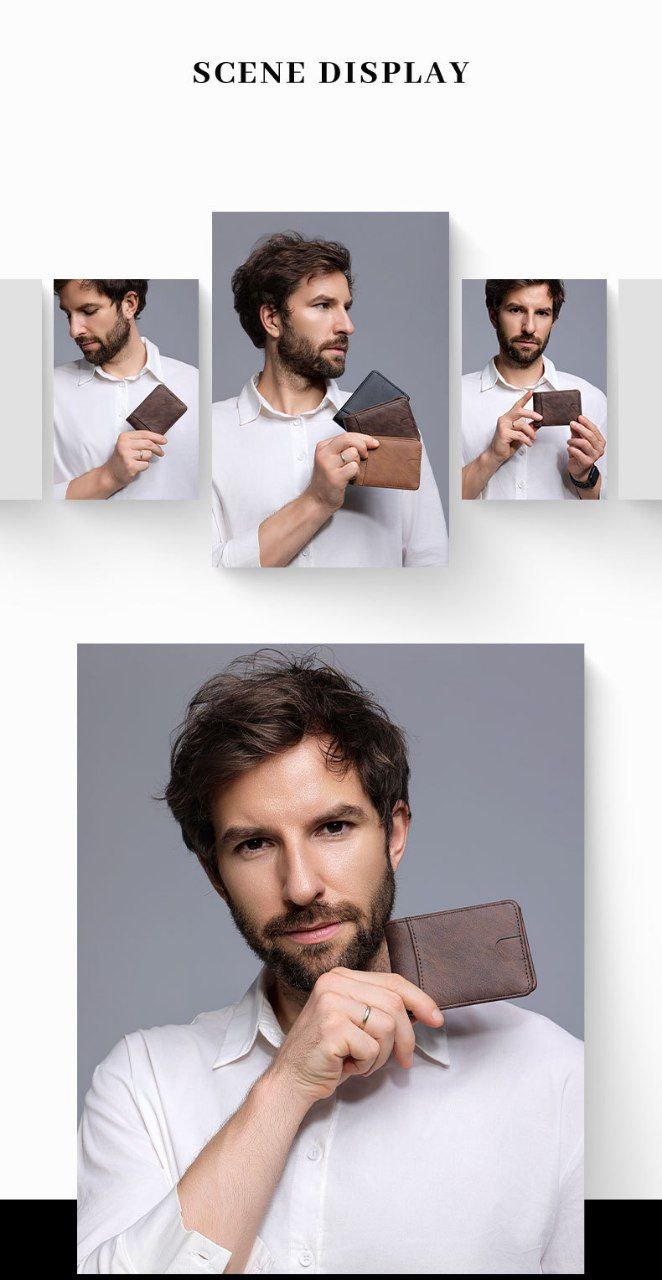 Compact Men’s Leather Wallet – Premium Quality & Smart Design S1