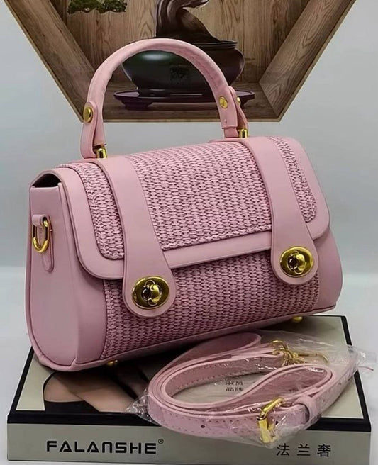 Imported Crossbody Bag – Premium Leather & Gobelin Fabric S1                  Code : 1502