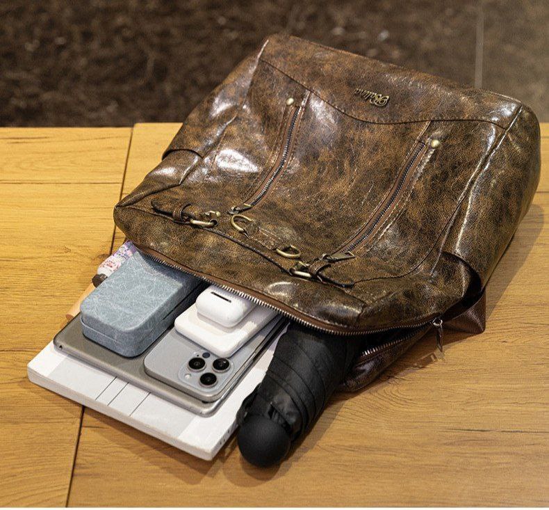 “Classy” Backpack & Shoulder Bag – Premium Leather S1  (Code: 1665)