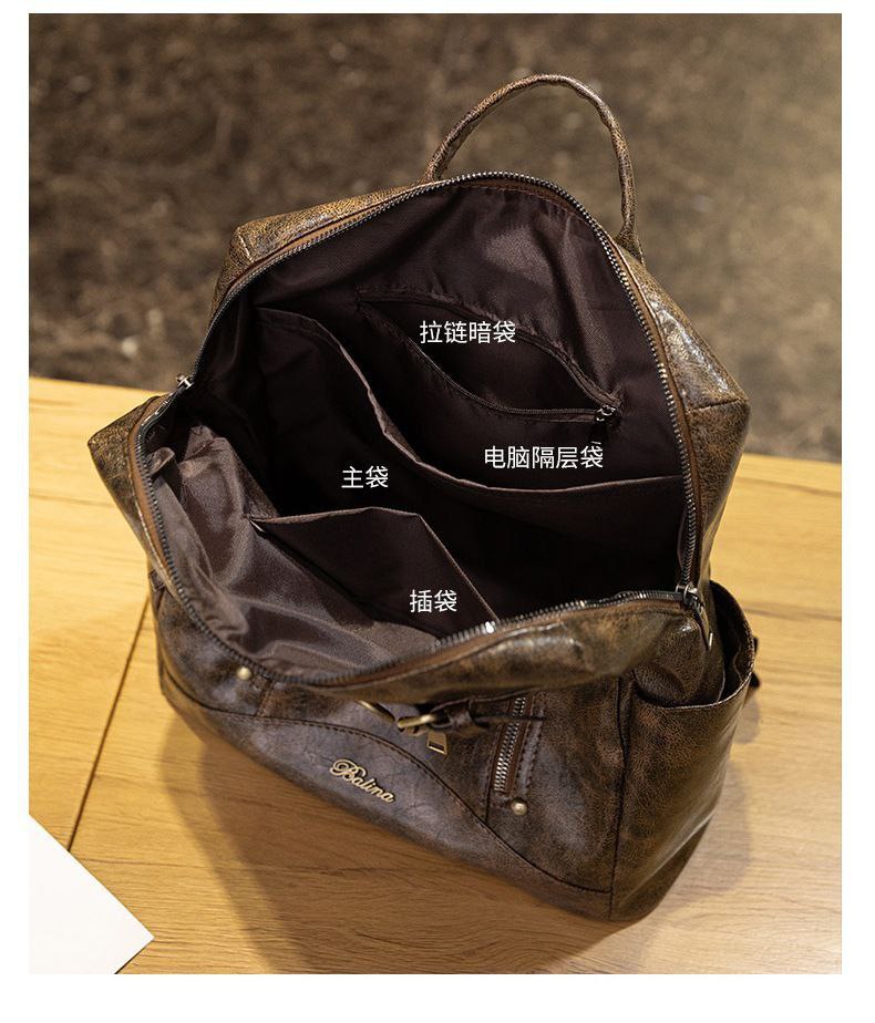 “Classy” Backpack & Shoulder Bag – Premium Leather S1  (Code: 1665)