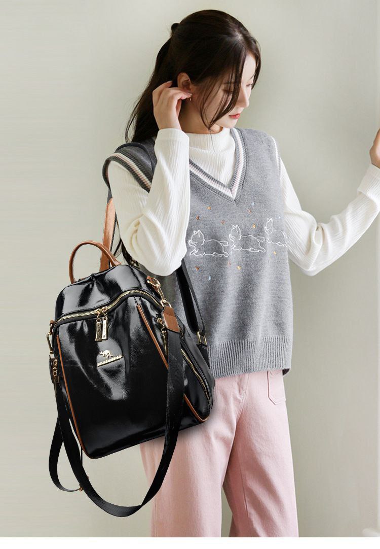 “Royal Chic” Backpack & Shoulder Bag – Premium Leather S1  (Code: 1721)