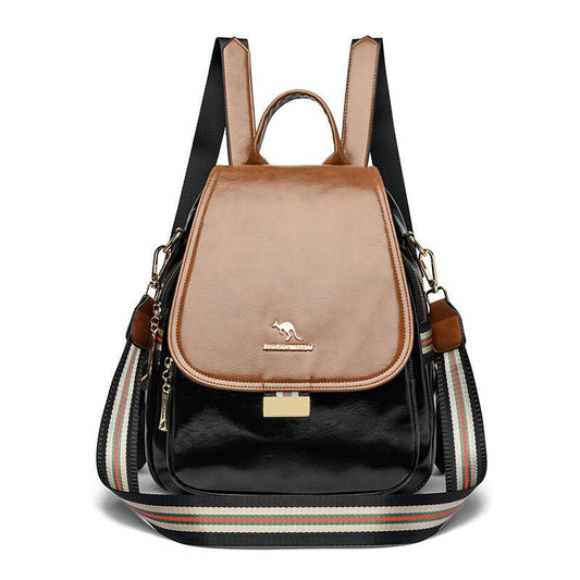 “Elegant Mood” Backpack & Shoulder Bag – Premium Leather  S1 (Code: 1719)