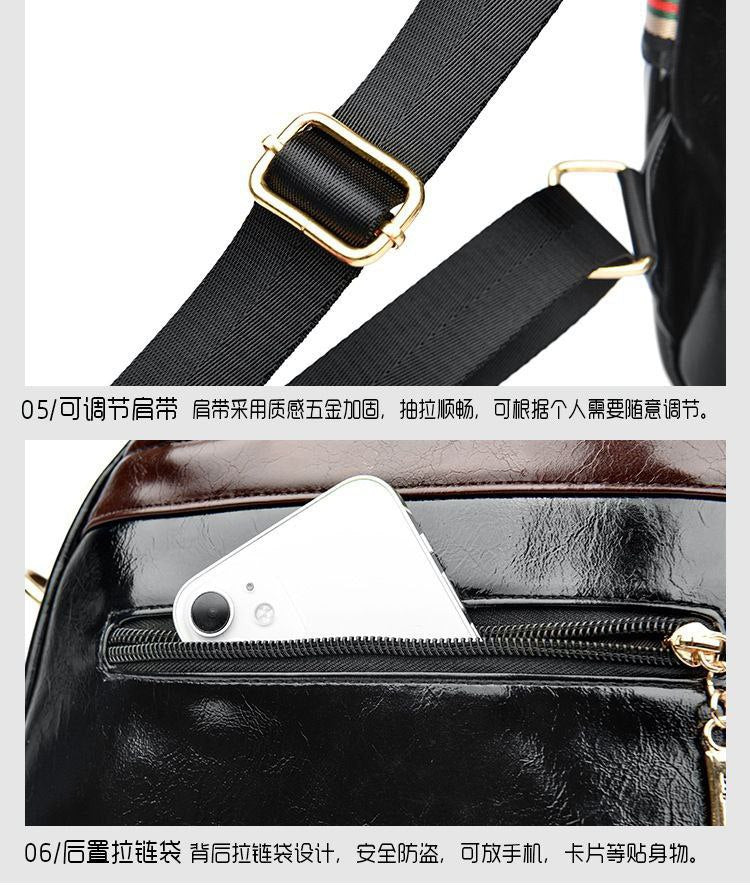 “Elegant Mood” Backpack & Shoulder Bag – Premium Leather  S1 (Code: 1719)